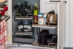 Custom cabinets with magic corner in Sarnia-Lambton, ON-THOMP-74